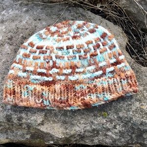 Cute warm hand knitted child hat